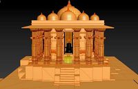 SHIVA TEMPLE 3D MODEL - INDIA RAJASTHAN