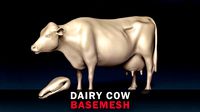 Dairy Cow Base Mesh