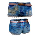 Lace Edge Mini Shorts