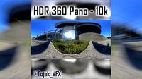 HDR 360 Panorama 1st Street Viaduct DTLA 97 grassy side