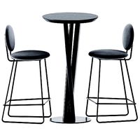 Niels Fast Food Table by TrabA and Gemma Bar Chair by Baxter