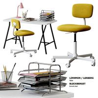 Ikea Linnmon - Lerberg Table And Bleckberget Chair