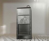 Public Metal Sink - 12- with Wastebin