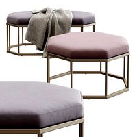 West Elm Roar Rabbit Geo Ottoman