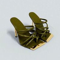 Strappy Leather Heels