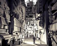 Tokyo street 3D scene
