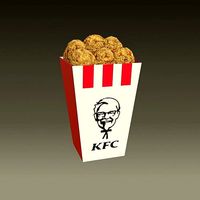 KFC - Kentucky Fried Chicken - medio - 2021 - low poly