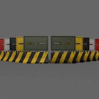 PBR Concrete Roadblock Barrier V2