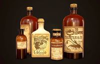 Antique Apothecary Bottles - PBR Game Ready