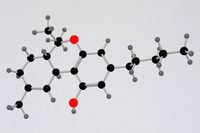 Drug THC - Tetrahydrocannabinol - Cannabis Molecule