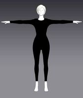 Woman T-Pose Clothing 393