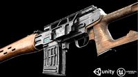 SVD Dragunov Game-Ready model