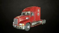 Semi Truck Tractor - Red