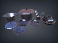 Dinnerware Set Picnic 3D Low-Poly Model