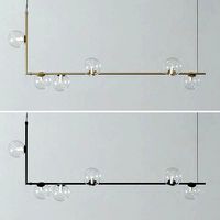 KENDRA Hanging Light black and gold
