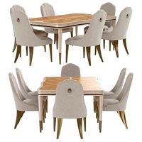 Michael Amini AICO  Malibu Crest dining table and chairs