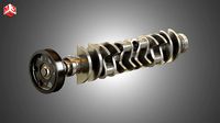 Crankshaft with Pulley Damper