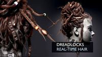Dreadlocks Realtime Hairstyle - Game Hair