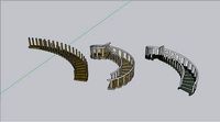 3 types stair with rail