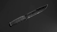 Knife low poly PBR realistic game ready asset