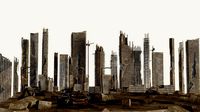 Post Apocalyptic destroyed skyscrapers Pack
