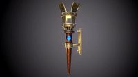 Torch Stylized Low Poly