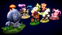 Cartoon Tree Mushroom