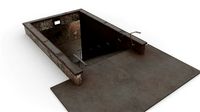 Underground passage  subway low-poly model