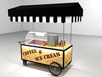 coffee barrow ice cream barrow kahve dondurma arabasi cart