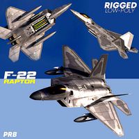 F-22A Raptor Rigged