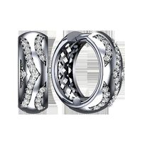 Earrings geometry with diamonds | 3D