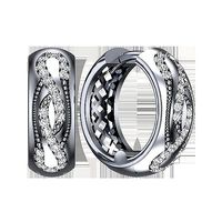 Earrings geometry with diamonds | 3D