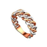 0108 - Cuban Chain Hiphop Ring | 3D