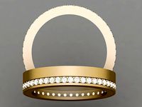 Wedding Diamond Ring 3D 0179 printable model | 3D