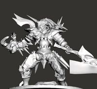 NIGHTMARE - SOUL CALIBUR with 2 SOUL EDGE SWORDS HIGH POLY STL | 3D