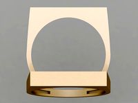 Wedding Diamond Ring 3D 0162 printable model | 3D