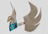 Casco Armadura de Cisne | 3D