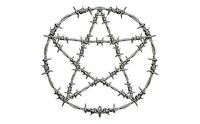Pentargram pentacle symbol star circle wire | 3D