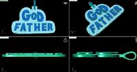 God Father Hip Hop Pendant  | 3D