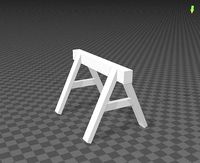h0 sawhorse scale h0 1-87  | 3D