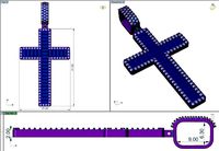 Cross With Baguettes | 3D
