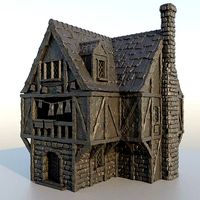 Village Brothel Tabletop Terrain 28 mm | 3D