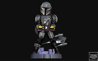 MANDALORIAN BESKAR PS5 PS4 CONTROLLER HOLDER STARWARS DISNEY | 3D