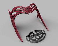 Scarlet Witch Crown Headpiece and Belt Buckle - Wandavision | 3D