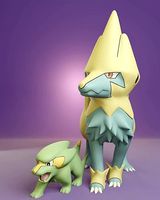 Pokemon - Electrike and Manectric | 3D