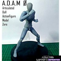 ADAM 0 - Articulated Doll Actionfigure Model Zero- Resin 3DPrint | 3D