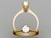 Wedding Diamond Ring 3D 0101 printable model | 3D