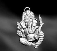 Klassic Golden Finish Ganesha Idol  | 3D