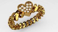 Gourmet  Heart Ring | 3D