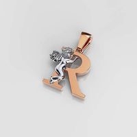 Pendant Letter R | 3D